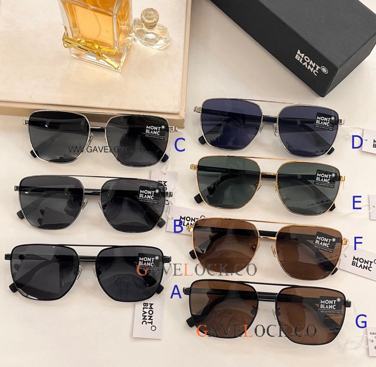 Copy Montblanc mb0184sk Sunglasses Green Lens